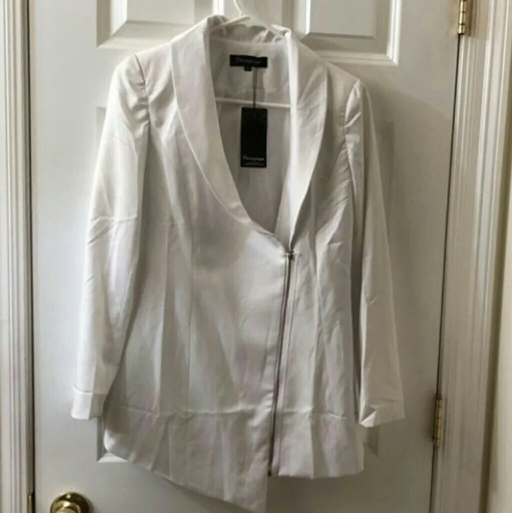 Asymmetric Blazer Mini Dress - Picture 1 of 2